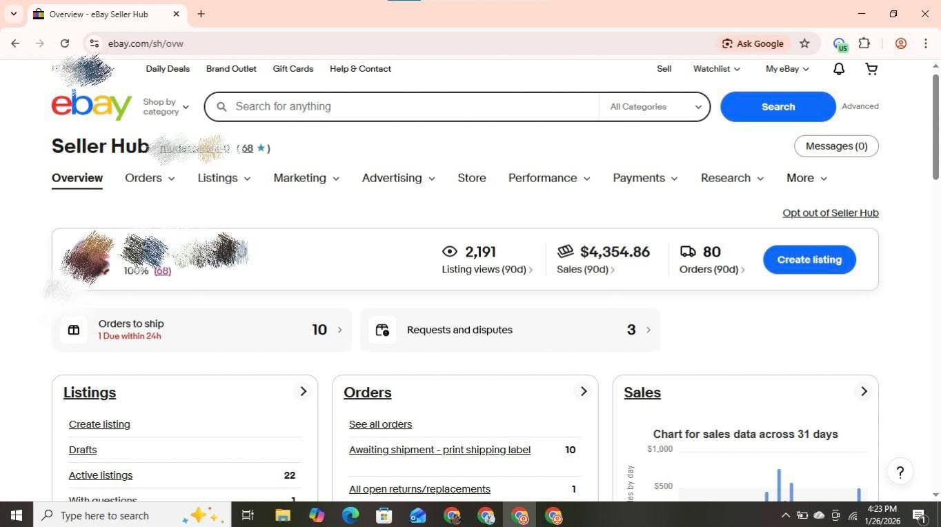 eBay Market Growth result 1